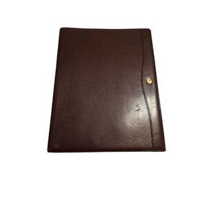 Gold-Pfeil West Germany Brown Leather Notebook Folder Pad Folio